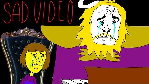 Asgore plays the piano (sad video)