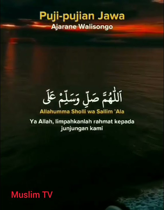 Puji pujian jawa ajarane walisongo#Shorts