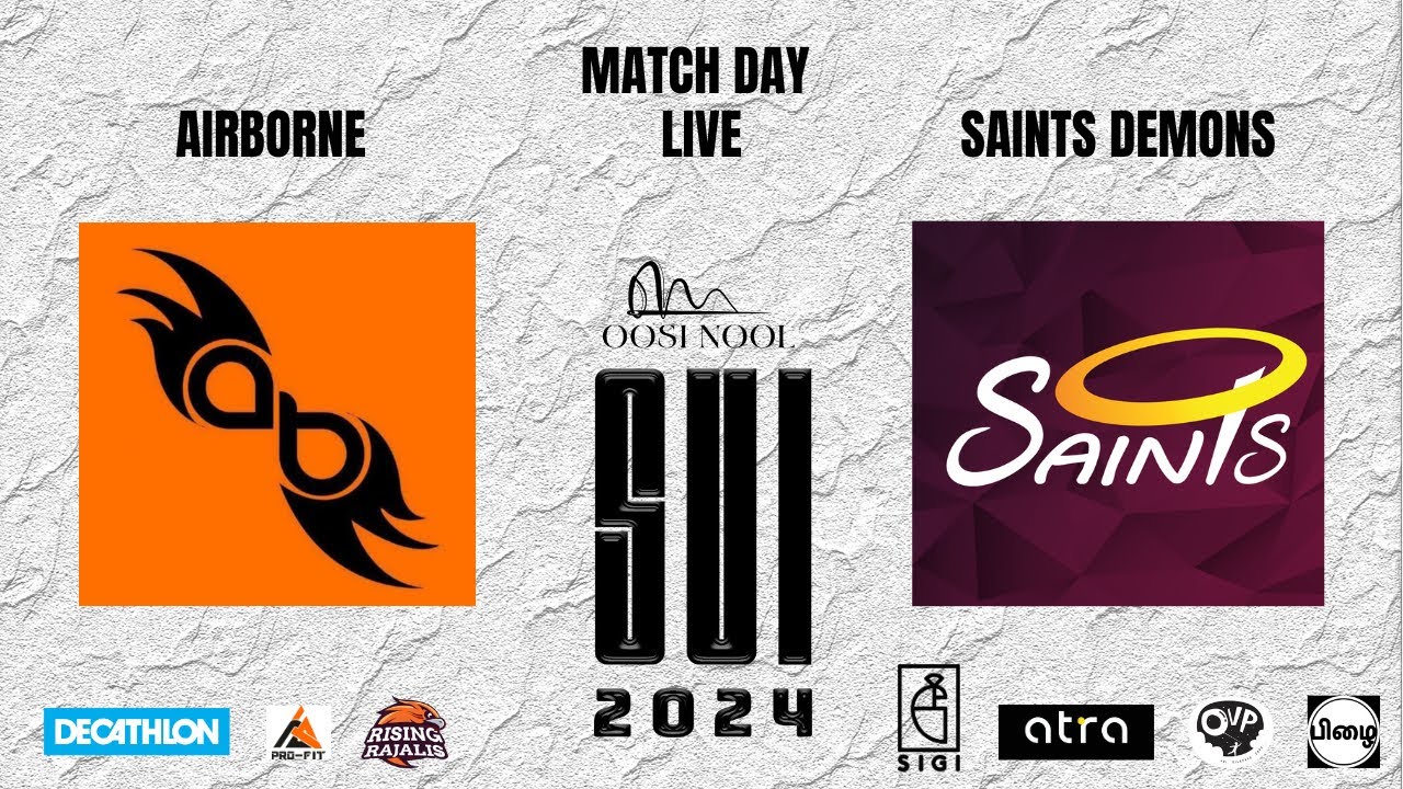 AIRBORNE VS SAINTS DEMONS | FIELD 2 | POOL GAME | SUZHAL ULTIMATE ...