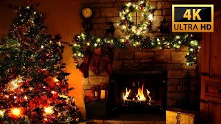 Download Lagu 10 Hours of Cozy Christmas Fireplace in 4K UHD | Animated Holiday Ambience with Tree \u0026 Lights MP3