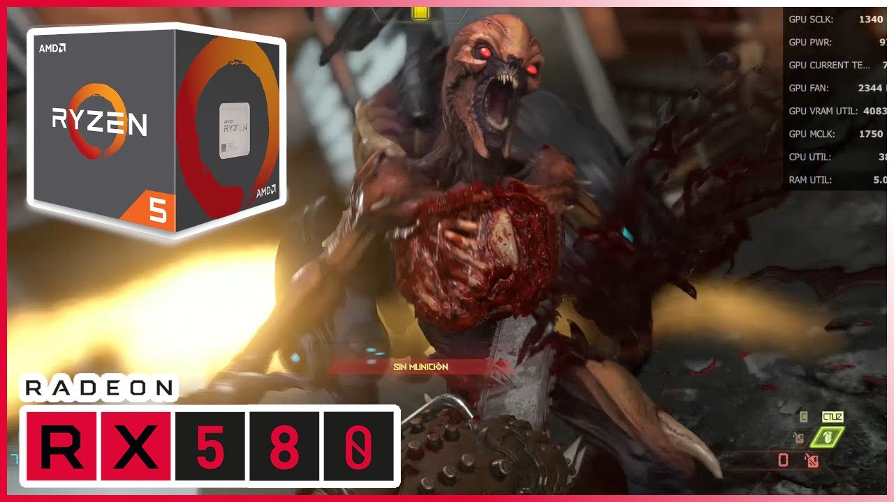 Doom Eternal | RX 580 + RYZEN 5 2600 + 8GB RAM | 1080p ✔️