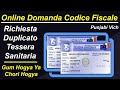 Domanda Codice Fiscale Online - Duplicato Codice Fiscale -Richiesta Tessera Sanitaria Online Punjabi
