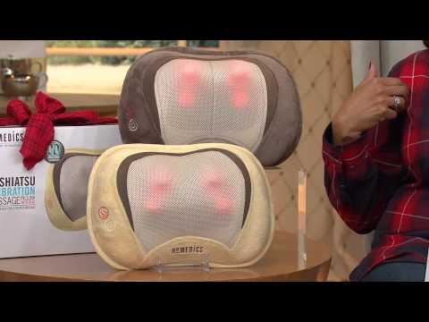 Homedics 3D Shiatsu Massage Pillow with Heat with Leah Williams