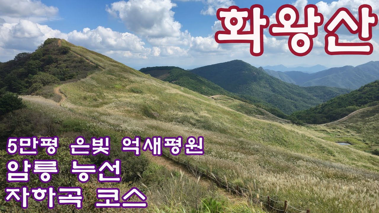 화왕산 / 5만평 억새 군락지 / 100대 명산 / 배바위 / 화왕산 등산코스 / 자하곡 코스 / 항공촬영