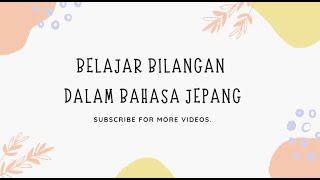 Bilangan dalam Bahasa Jepang