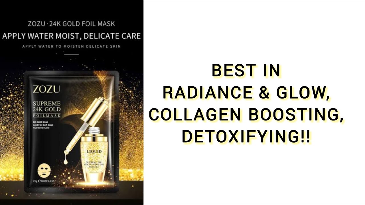 ZOZU 24K Gold Foil Mask Review | Luxury Glow or Just Shiny Sheet?