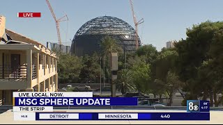 MSG Sphere moves closer to completion date