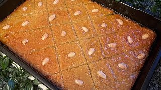 البسبوسة بجوز الهند|Coconut Basbousa