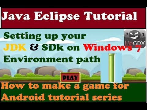 How to setup your SDK and JDK  For 2D game develoment part 1