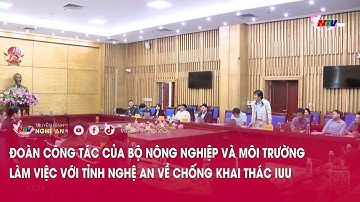 Đoàn công tác của Bộ Nông nghiệp và Môi trường làm việc với tỉnh Nghệ An về chống khai thác IUU