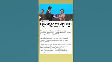 Momen Sri Mulyani Tersenyum Semringah saat Serahkan Jabatan Menteri Keuangan ke Purbaya Yudhi Sadewa