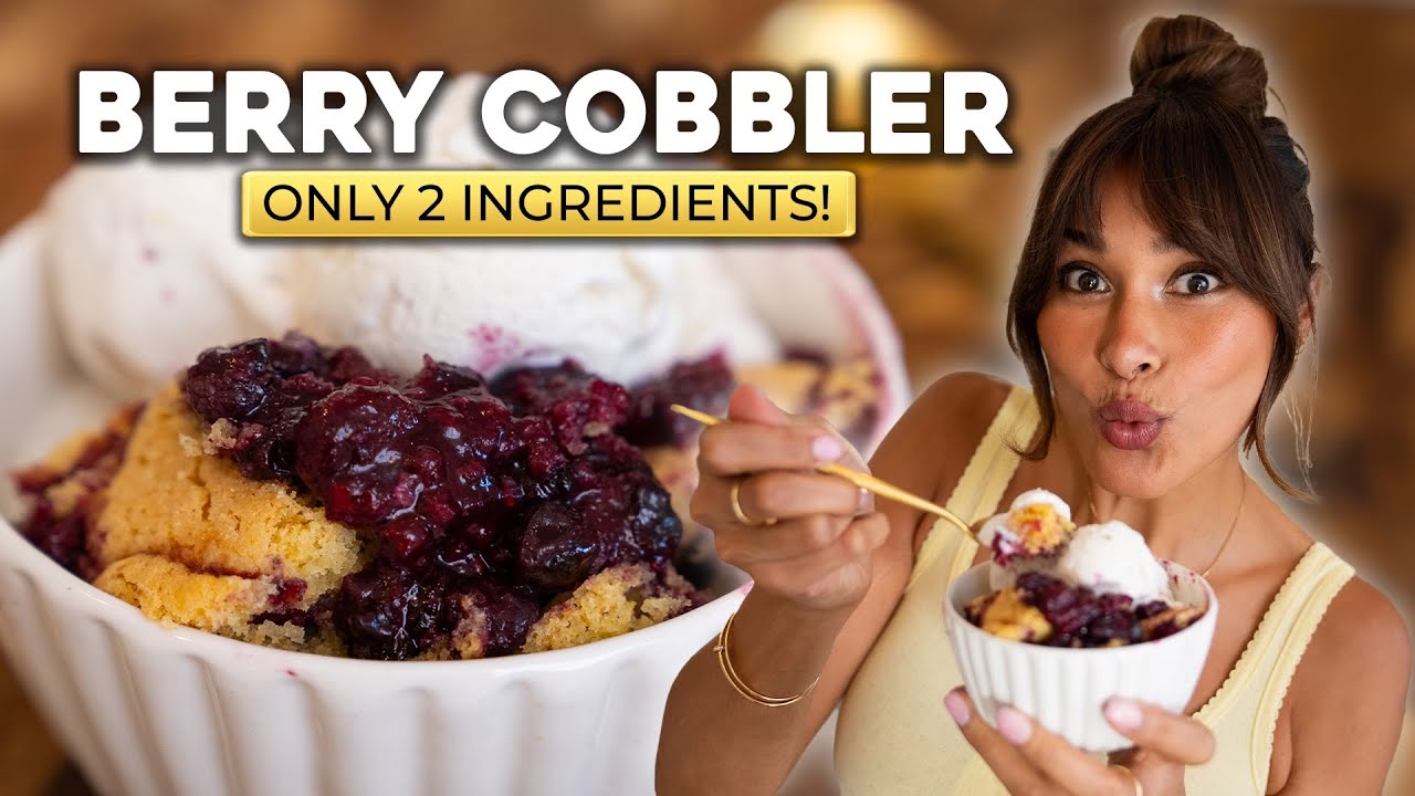 2 INGREDIENT LOW CARB COBBLER?!