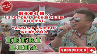 HEBOHHH...PENAMPILAN DEFRI LIDA DI ACARA BAGHOLEK GODANG, KAMPAR