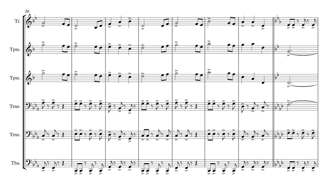 Battlefield Classic Theme for BRASS SEXTET