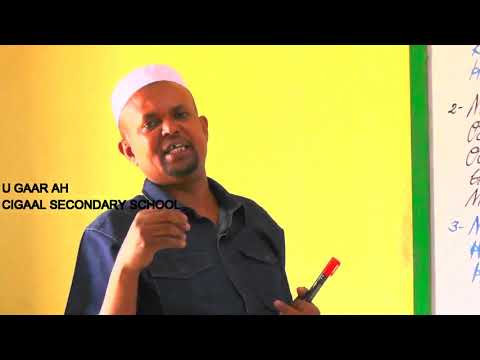 SOMALI AMA SUGAAN CIGAALSECONDARY SCHOOL  '' MACALIN LIBAN OMER