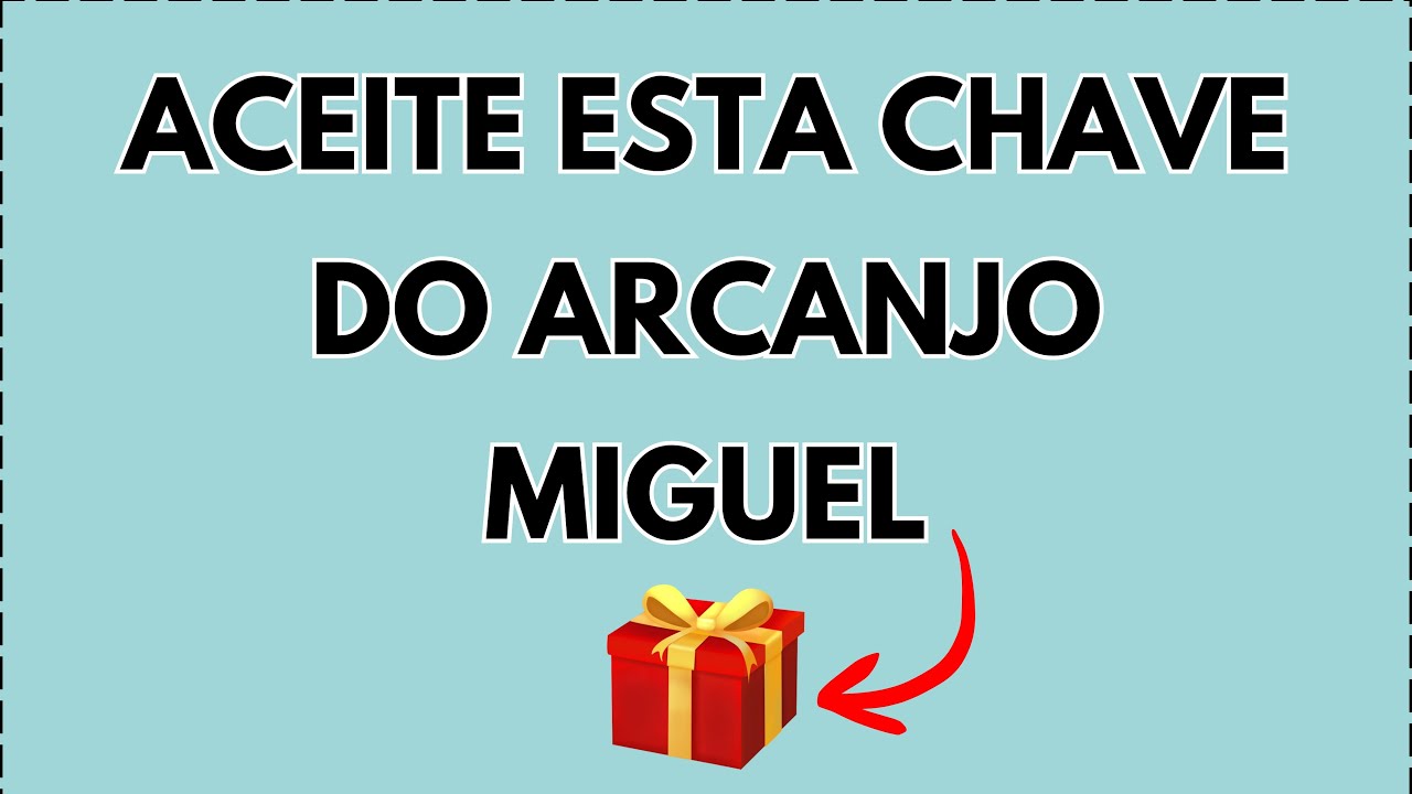 O presente está pronto… 🎁 mas só uma vez. Arcanjo Miguel: última chance de aceitar...