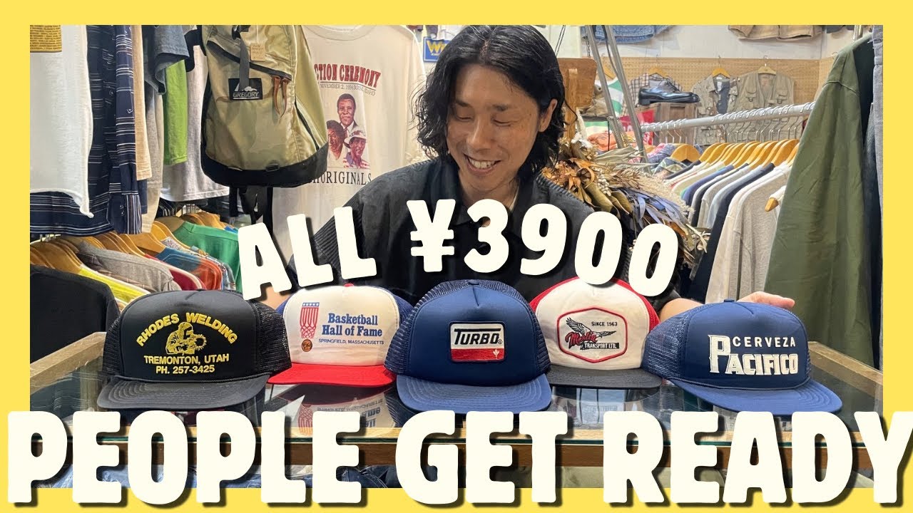 All items ¥3900! Summer staple trucker caps! - YouTube
