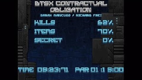 Doom II: Back to Saturn X Ep.1 Map 1: BTSX Contractual Obligation
