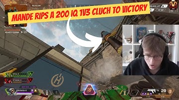 mande RIPS a 200 IQ 1v3 CLUTCH to VICTORY #apex #apexclips #apexlegendsclips