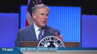 Gov. Greg Abbott announces plans for a second special session, 17 agenda items