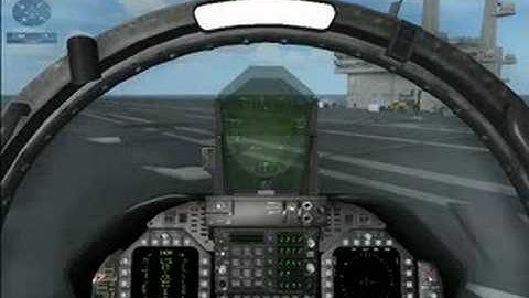 FSX - Taking off from a Carrier in a Boeing F/A-18 Hornet