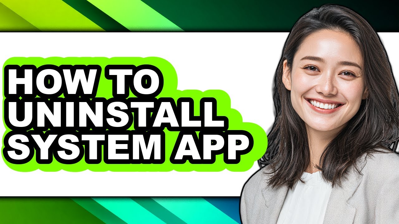 How to Uninstall System App (only Way)