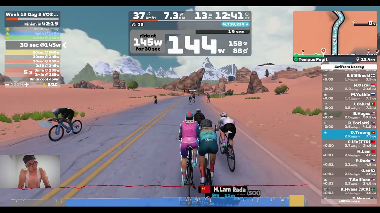 Zwift - Week 13 Day 2 VO2 Max