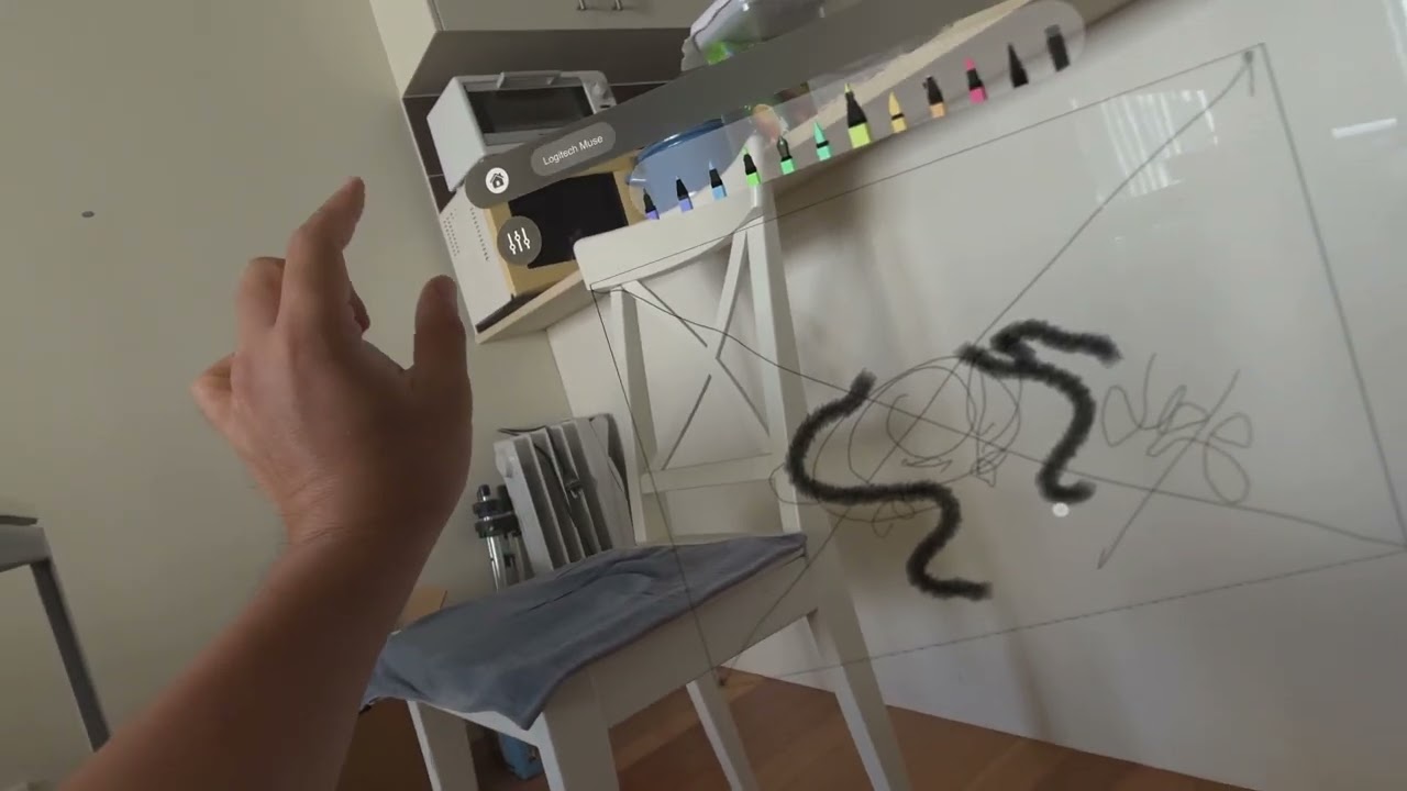 FIRST LOOK Vision Pro and Logitech MUSE Pen and SketchPro app