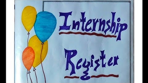 B.Ed internship file in english