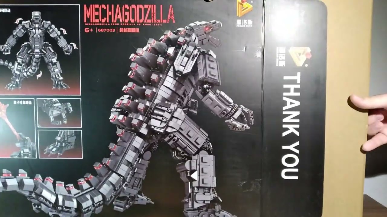 Panlos Brick Mechagodzilla unboxing!!!! - YouTube
