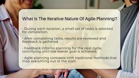 What Is The Iterative Nature Of Agile Planning? - The Personal Growth Path