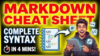 Markdown Cheat Sheet — Complete Syntax in 4 Minutes