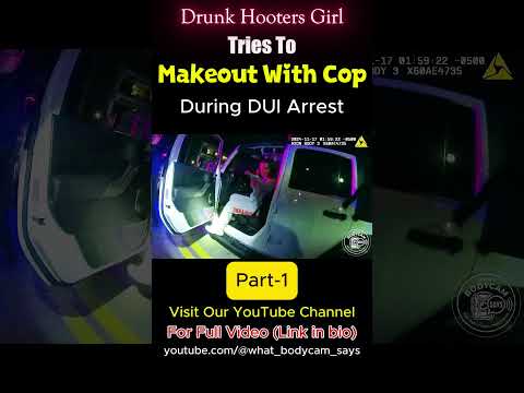 Part-1 Drunk Florida Woman Tries To Makeout With Cop During DUI Arrest #bodycam #crimestory #crime