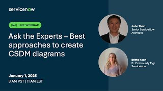 Ask the Experts -- CSDM diagrams and use cases