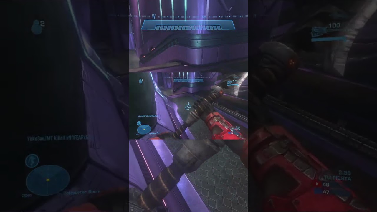 abusing the teleporter for the win