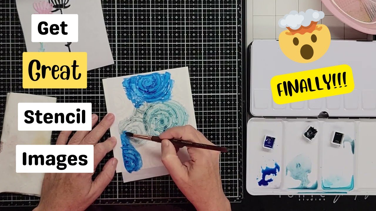 Watercolor Stencil Hack 😮 - The Secret To Making Perfect "Stencil ...