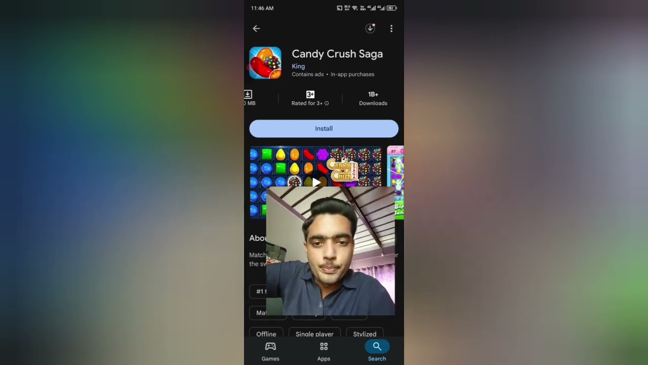 " Candy Crush Saga " Game How to Download & Run In Mobile From Google Playstore?