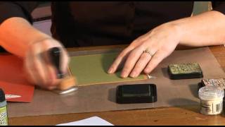 Scrap It TV: Embossing Resist with Distress Stains