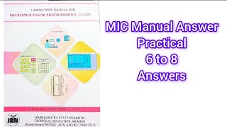MIC Manual Answer Practical 6-8 K scheme All answers 