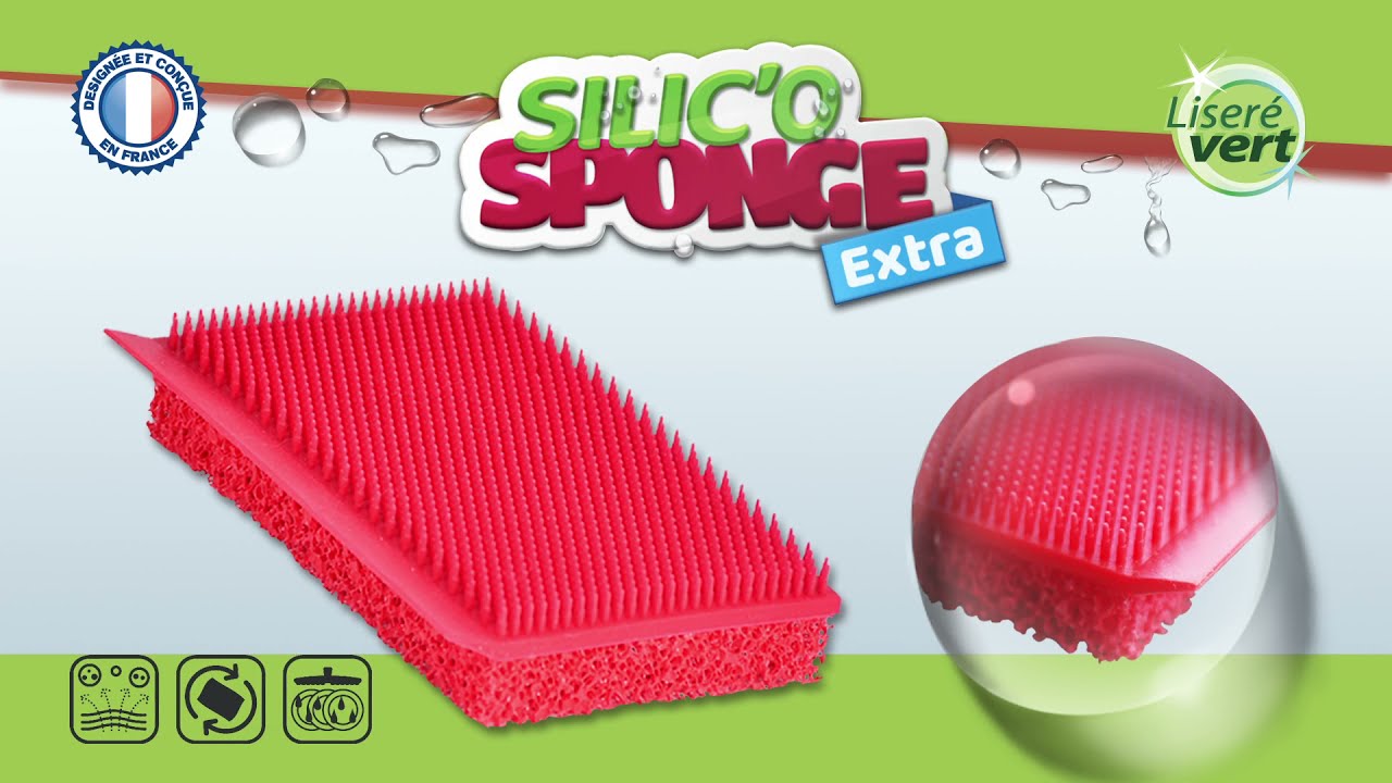 3 éponges en mousse de silicone