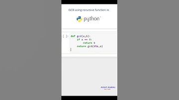 GCD using recursive function in python