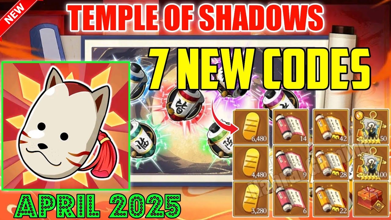 Temple Of Shadows New Gift Codes April 2025 | Temple Of Shadows Redeem ...