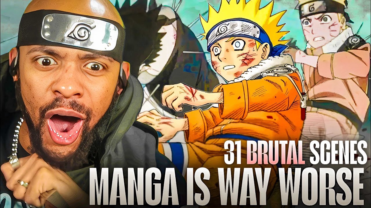 Они это вырезали?! | 31 жестокая сцена из манги Наруто *Реакция*
