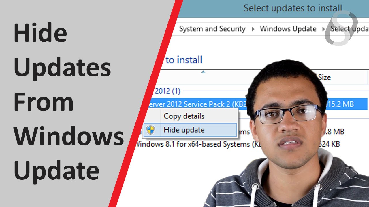 How To Hide Windows Updates YouTube How To Hide Windows Updates YouTube