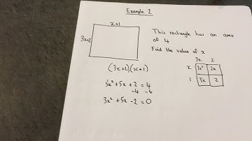 GCSE maths: Quadratic Equations, problem solving area problem