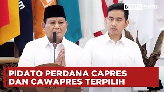 [FULL] Pidato Perdana Capres dan Cawapres Terpilih. Prabowo Subianto - Gibran Rakabuming Raka