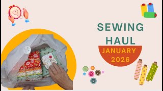 January 2026 Sewing Haul - including my December 2025 Fat Quarter Shop Mini Charm Pack Club