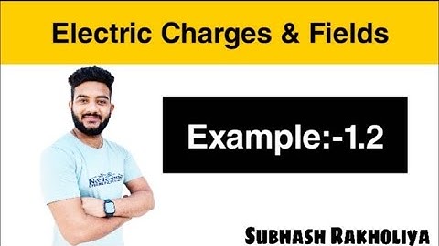NCERT Solution | Class 12 Physics | Example 1.2 | Electric Fields & Charges by Subhash Rakholiya