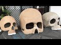 How I Make a Giant's Skull Paper Mache