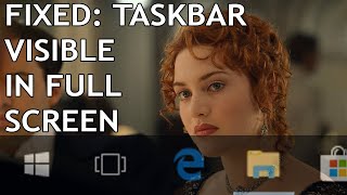 Celebrity HIDE TASKBAR IN WINDOWS 10 WHILE PLAYING VIDEOS IN FULL SCREEN | TASKBAR WONT HIDE Profile